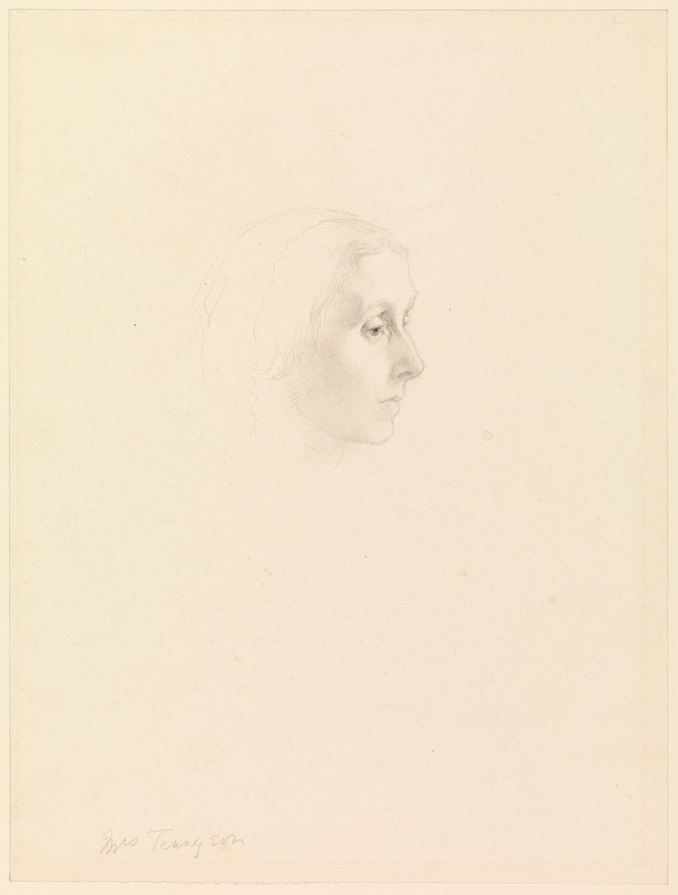 Emily Tennyson Portresi Çalışması, 1862 by George Frederick Watts