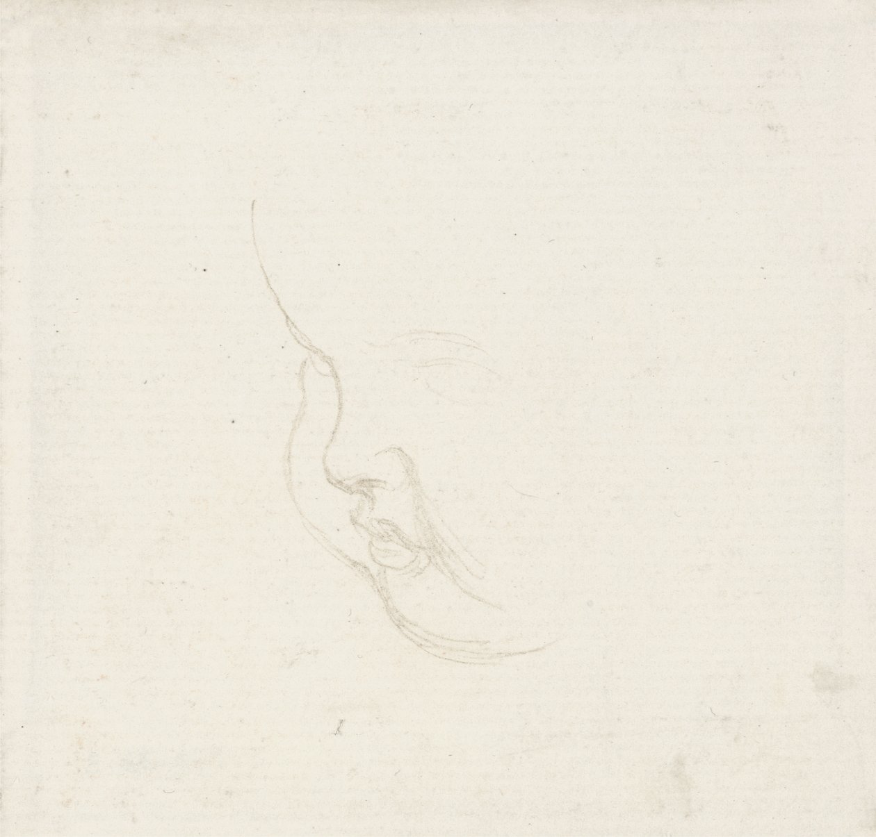 Bir çocuğun başı için çalışma, c.1860 (grafit) by George Frederick Watts