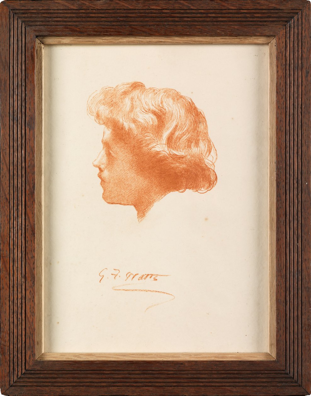 Sir Galahad başkanı için çalışma (fotogravür) by George Frederick Watts