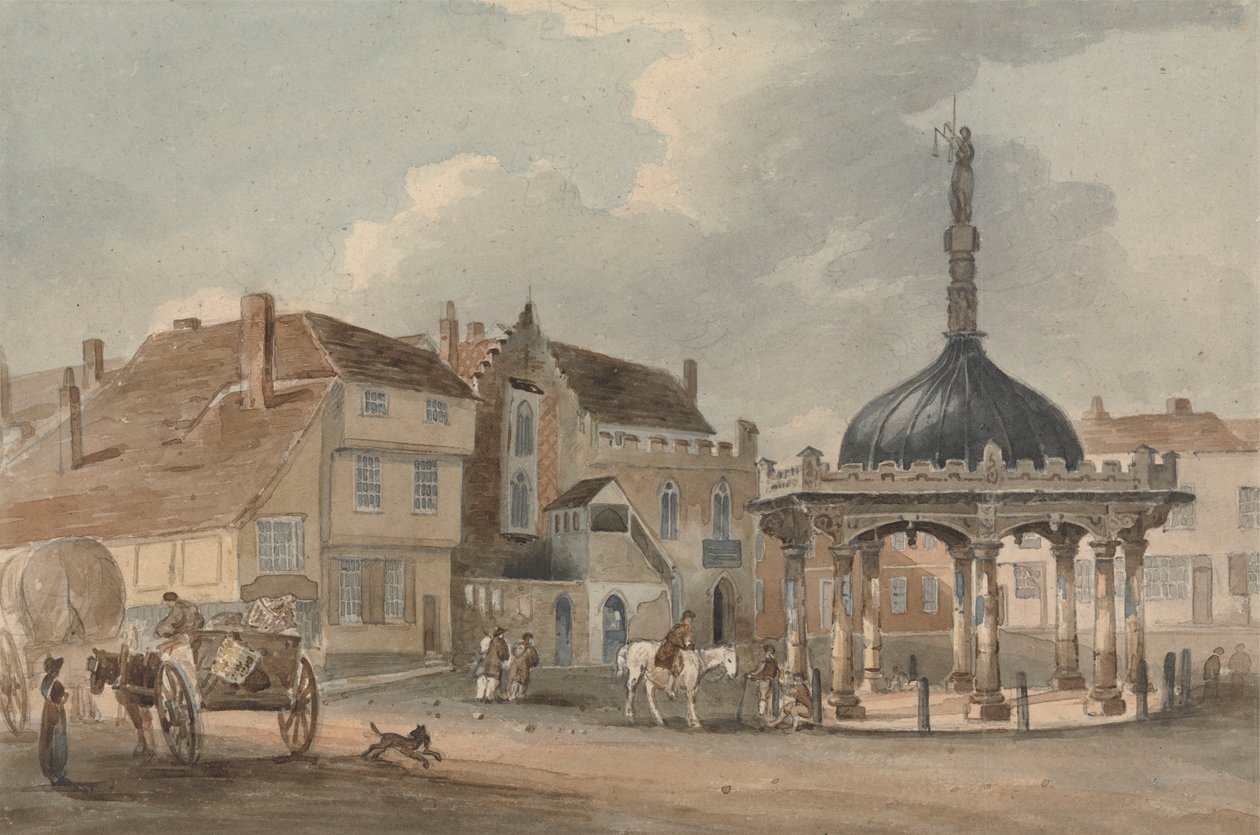 Corn Hill ve Moot Hall, Ipswich by George Frost