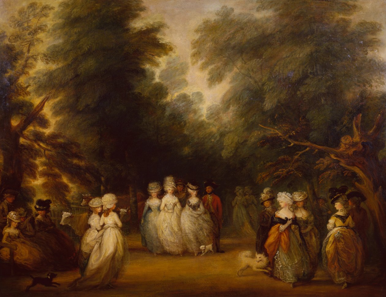 Alışveriş Merkezinde Gezinen Bayanlar, St.James Park by George Frost