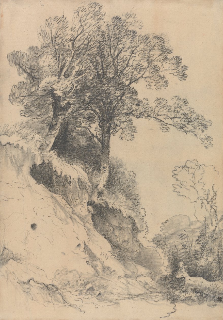 Ufalanan Bir Bankadaki Ağaçlar by George Frost