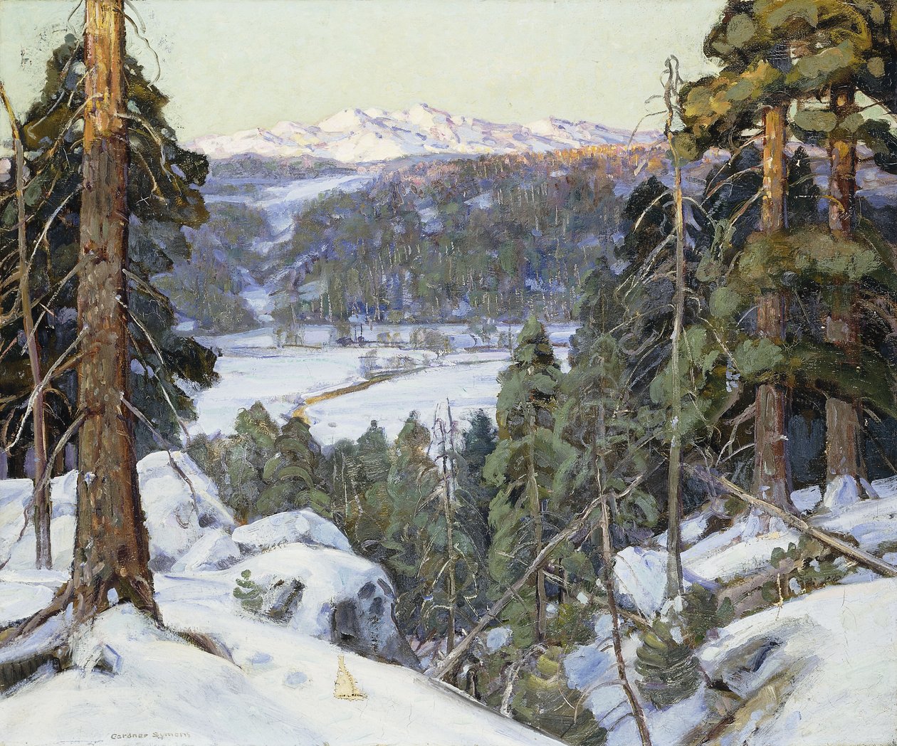 Kışın Çamlar by George Gardner Symons