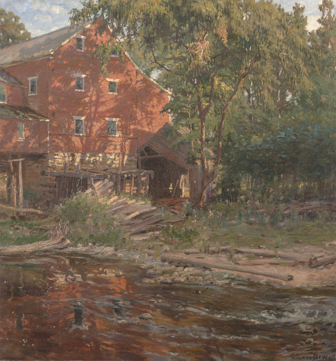 Kızıl Değirmen, c.1916 (tuval üzerine yağlı boya) by George Glenn Newell