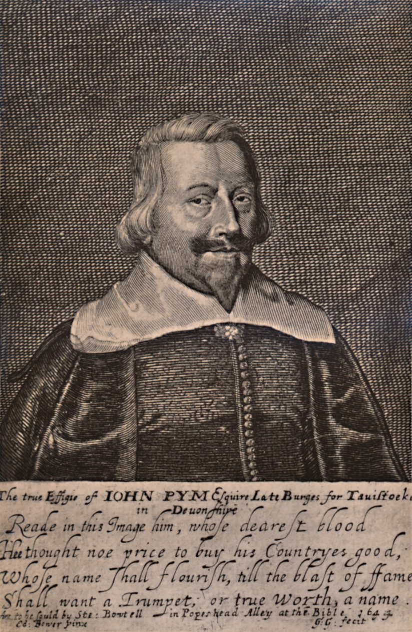 John Pym, İngiliz Parlamenter politikacı, c1644 1894 by George Glover