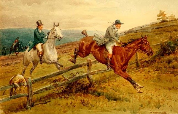 Avcılık (kağıt üzerine sulu boya) by George Goodwin Jnr Kilburne