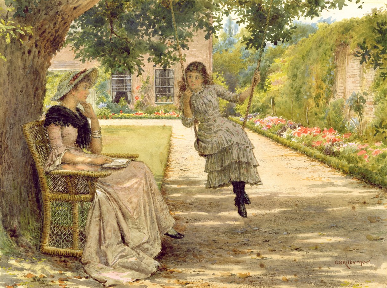 Bahçede by George Goodwin Kilburne
