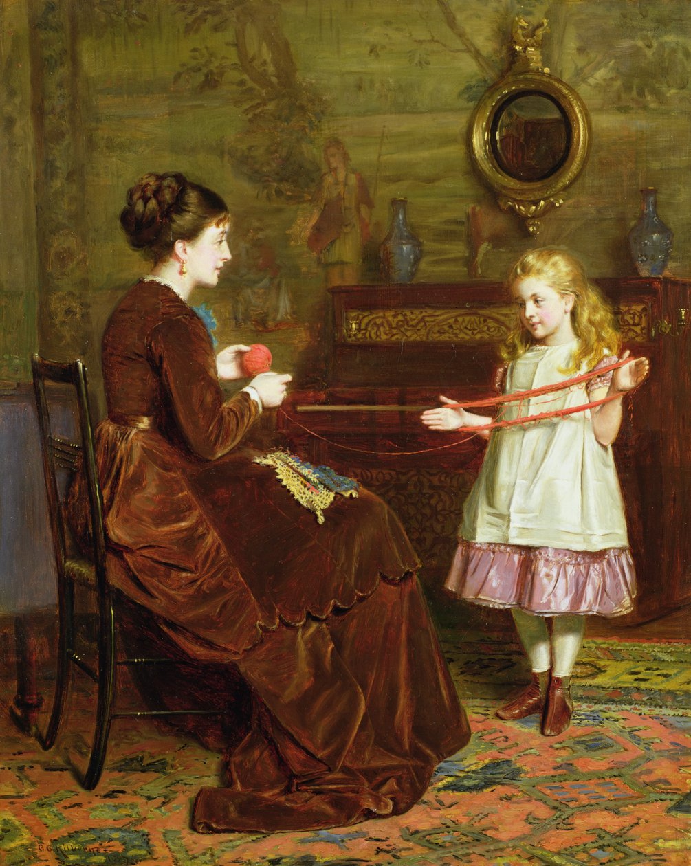 annenin küçük yardımcısı by George Goodwin Kilburne