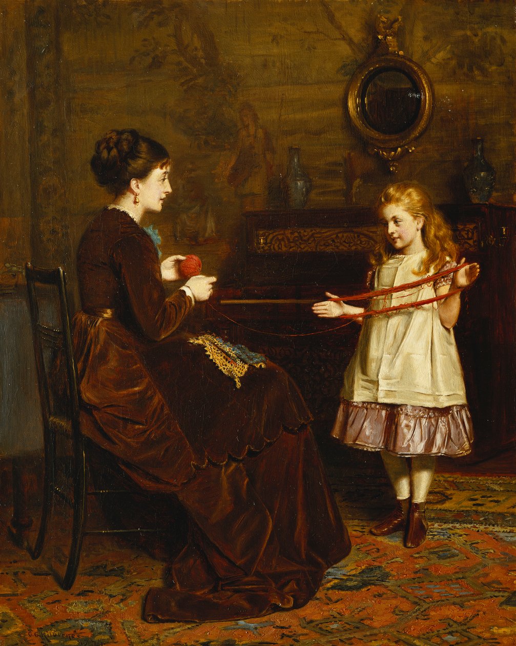 Annenin Küçük Yardımcısı, 1874 by George Goodwin Kilburne