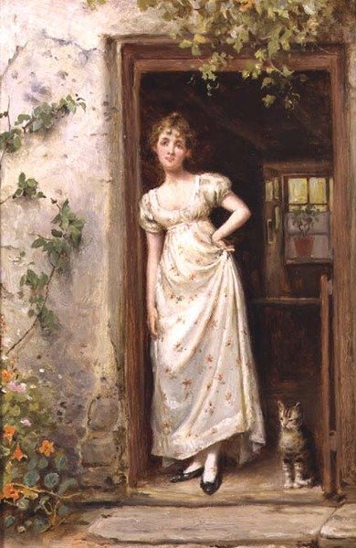 Kulübe Kapısı by George Goodwin Kilburne