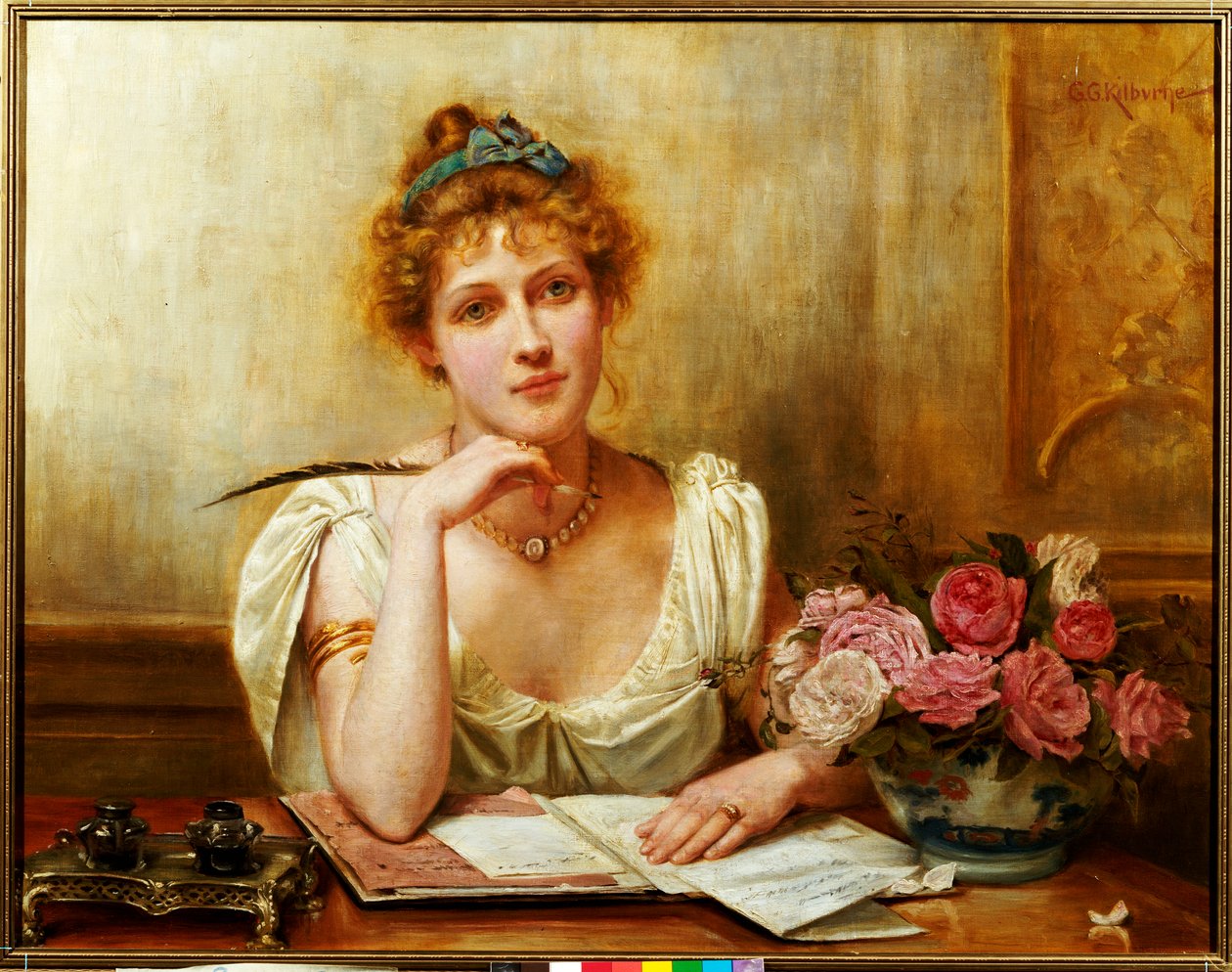 Mektup by George Goodwin Kilburne