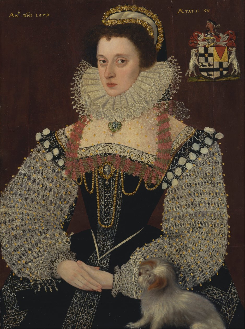 Frances, Lady Brydges (yaklaşık 1553-1623) by George Gower