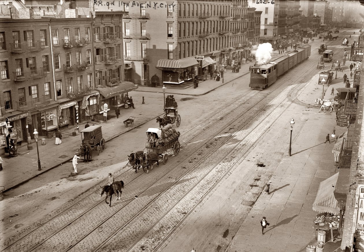 Onbirinci Cadde ve New York Merkez Demiryolu, Bain, George Grantham (1865-1944). Albümin Fotoğrafı, c. 1911. Özel Koleksiyon by George Grantham   Bain News Service Bain