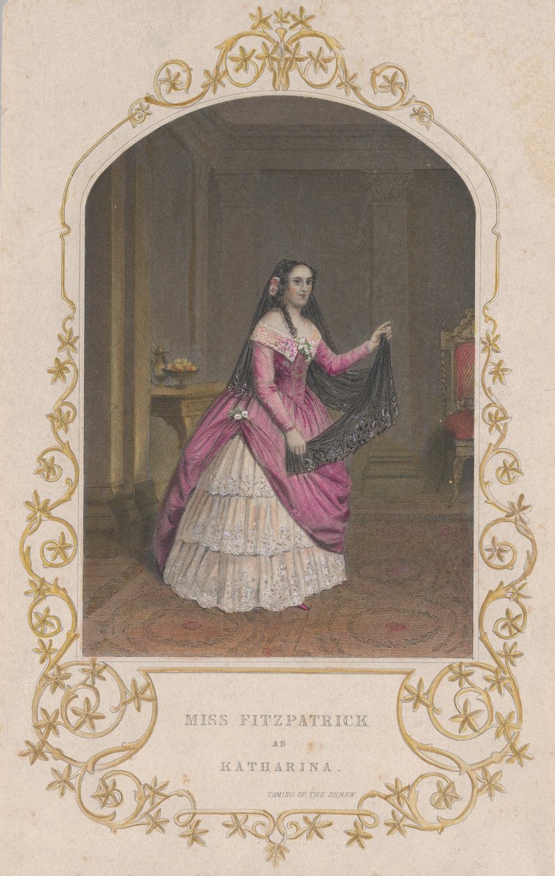 Bayan Fitzpatrick, Hırçın Katharina Evcilleştirme olarak, 1851., 1851. by George Greatbach