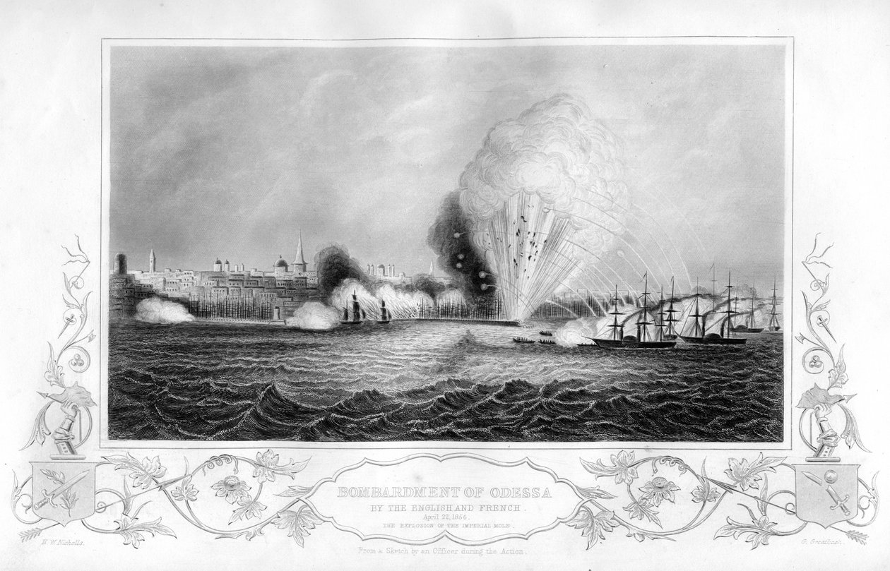 Odessa, Ukrayna, 1854 1857 bombardımanı sırasında İmparatorluk Köstebeği