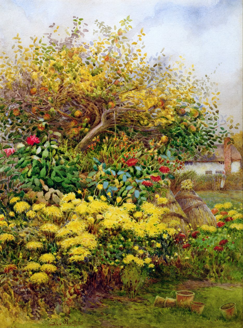 Sonbaharın Kargaşası, Temple Grafton, Warwicks by George H. Hughes