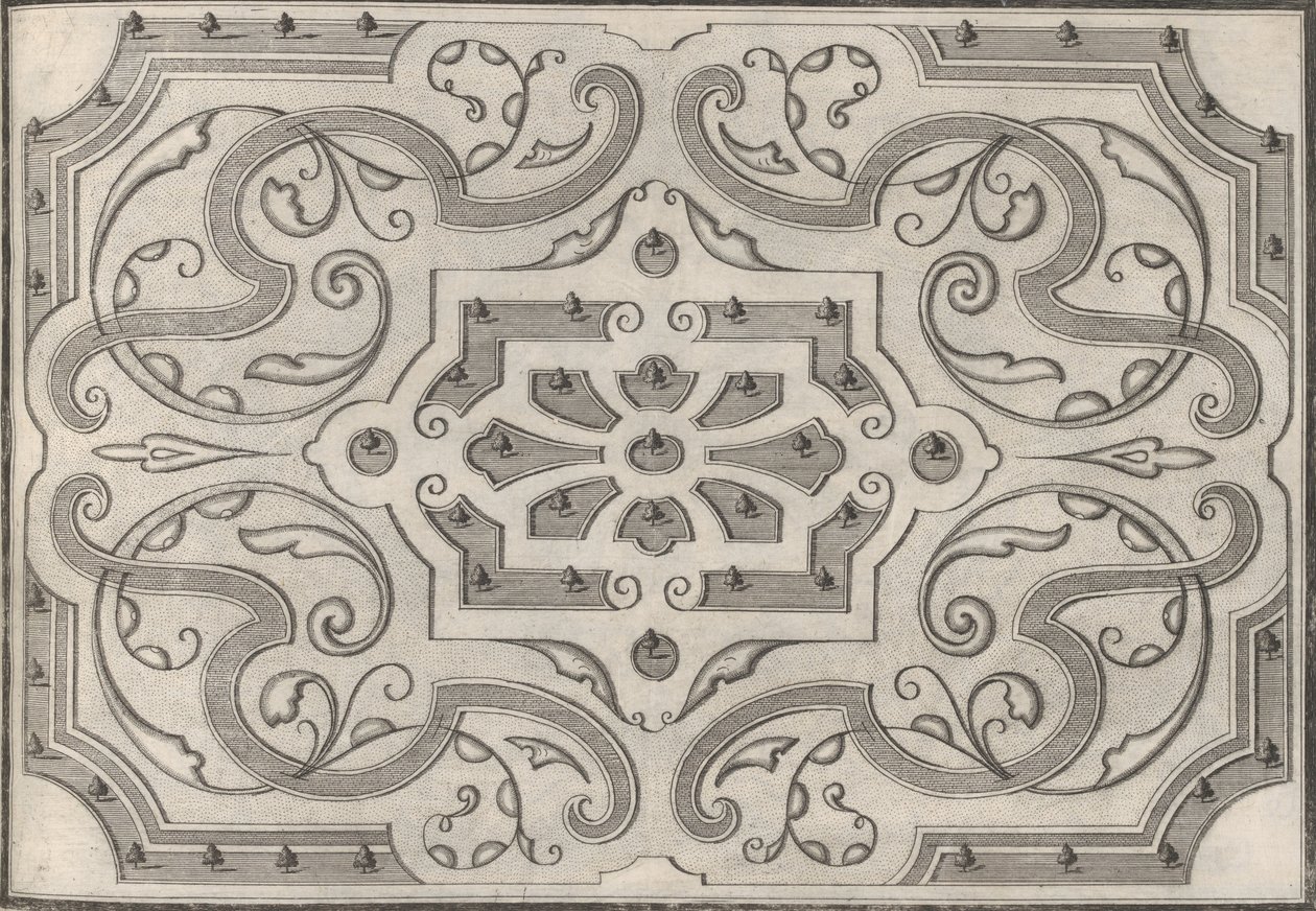 Gartten Çiçek Yatakları, 1697-1705. by George Hätzl