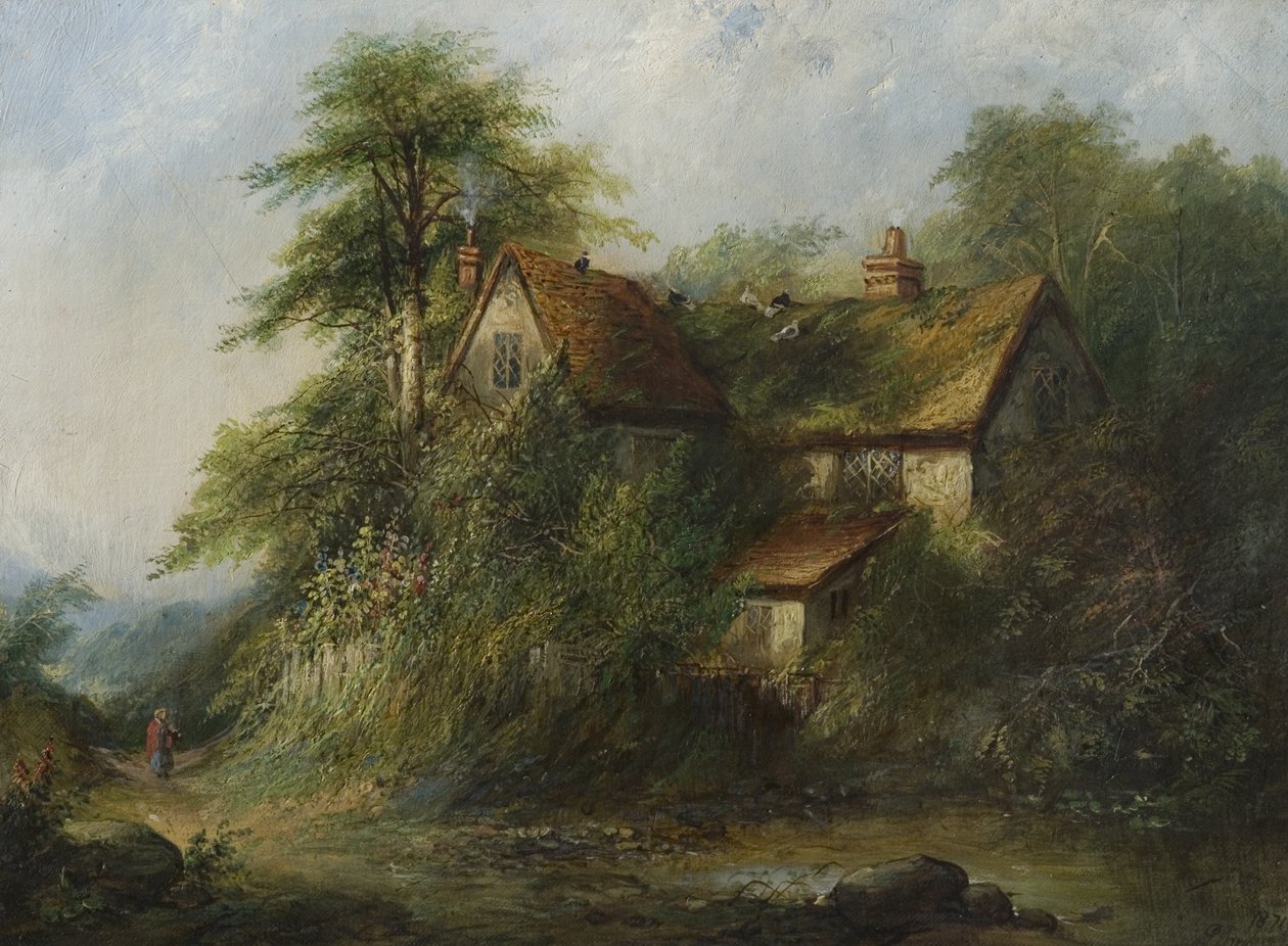 Kırsaldaki Kulübe, 1871 by George Harrison