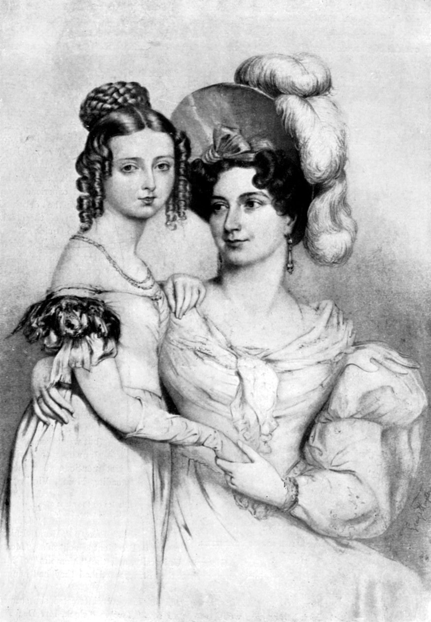 Prenses Victoria ve annesi, 1834, 1901. by George Hayter