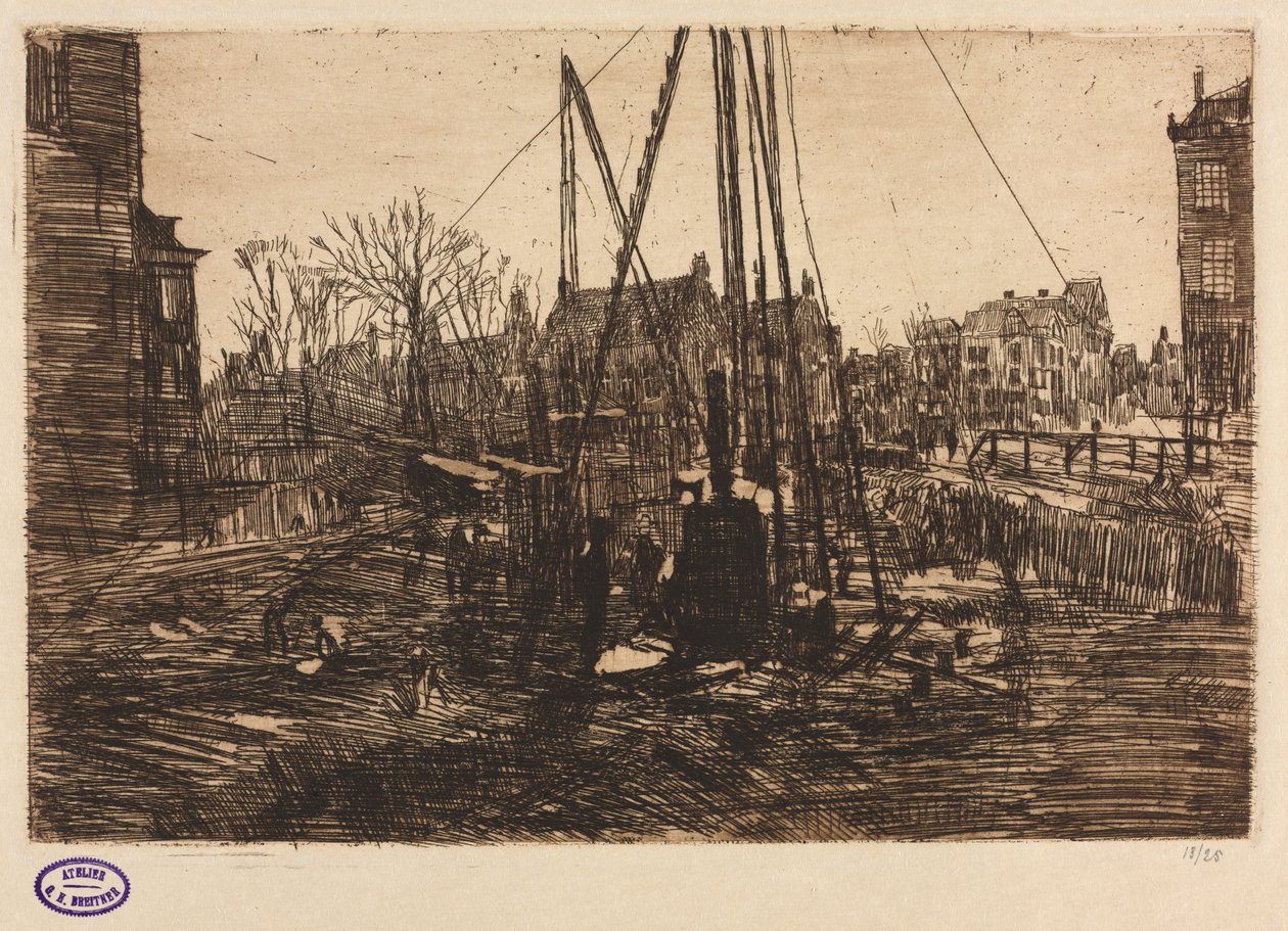Şantiye, Amsterdam by George Hendrik Breitner