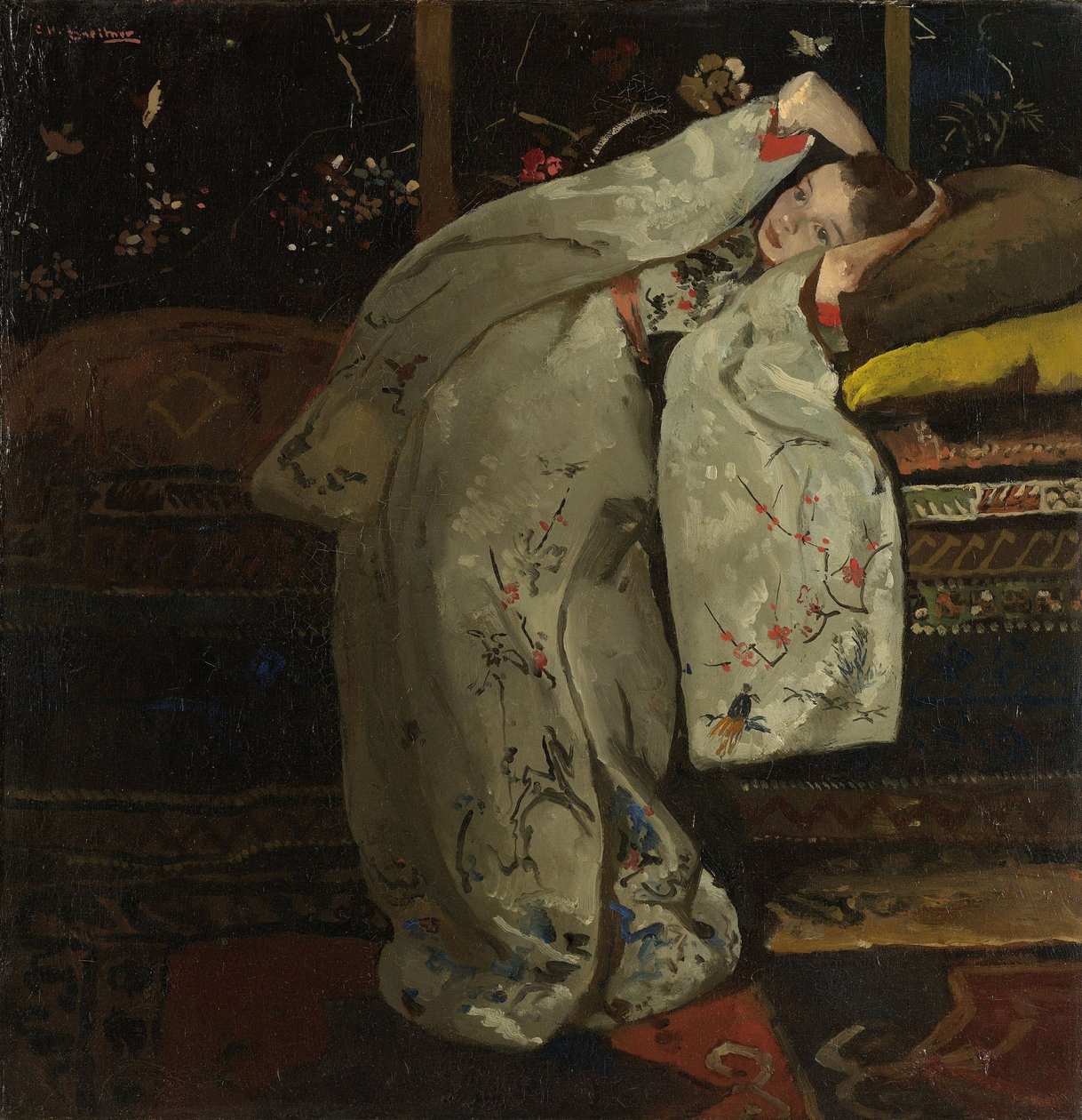 Beyaz Kimonolu Kız, 1894 by George Hendrik Breitner