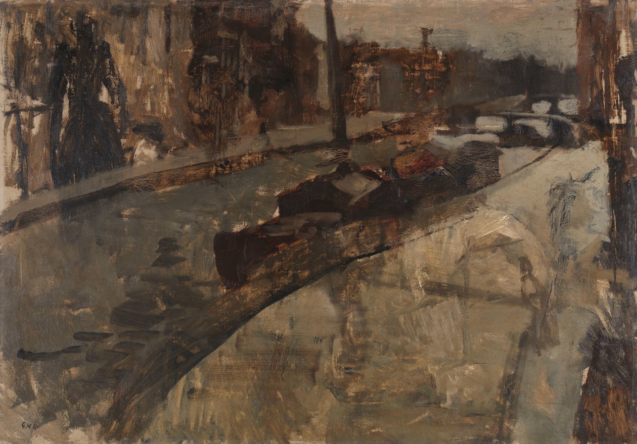 Lauriergracht, Amsterdam yakınlarındaki Prinsengracht by George Hendrik Breitner