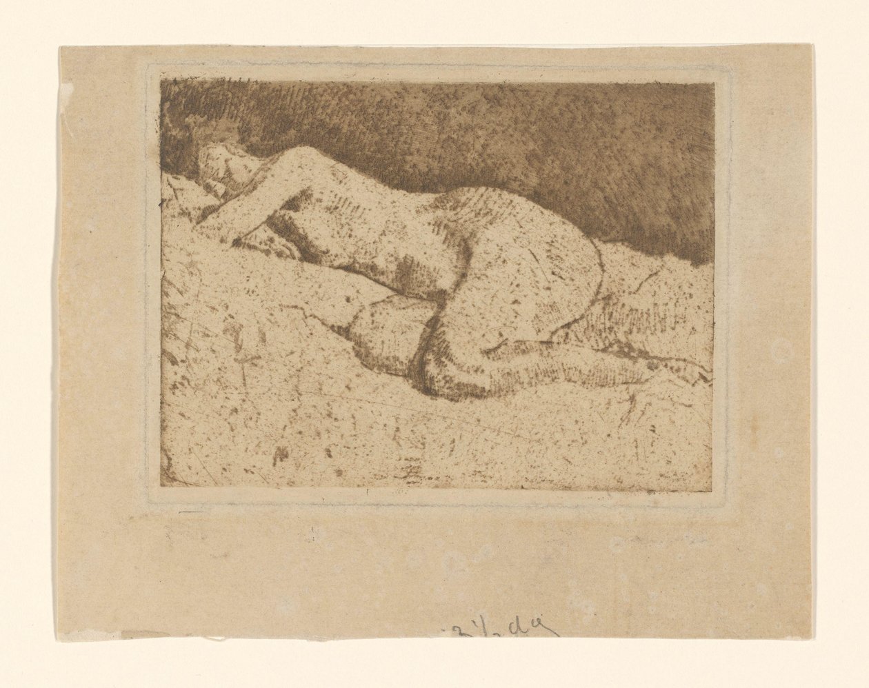 uzanmış kadın çıplak by George Hendrik Breitner