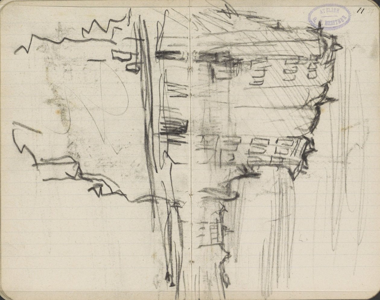 Şehir manzarası, muhtemelen Amsterdam by George Hendrik Breitner