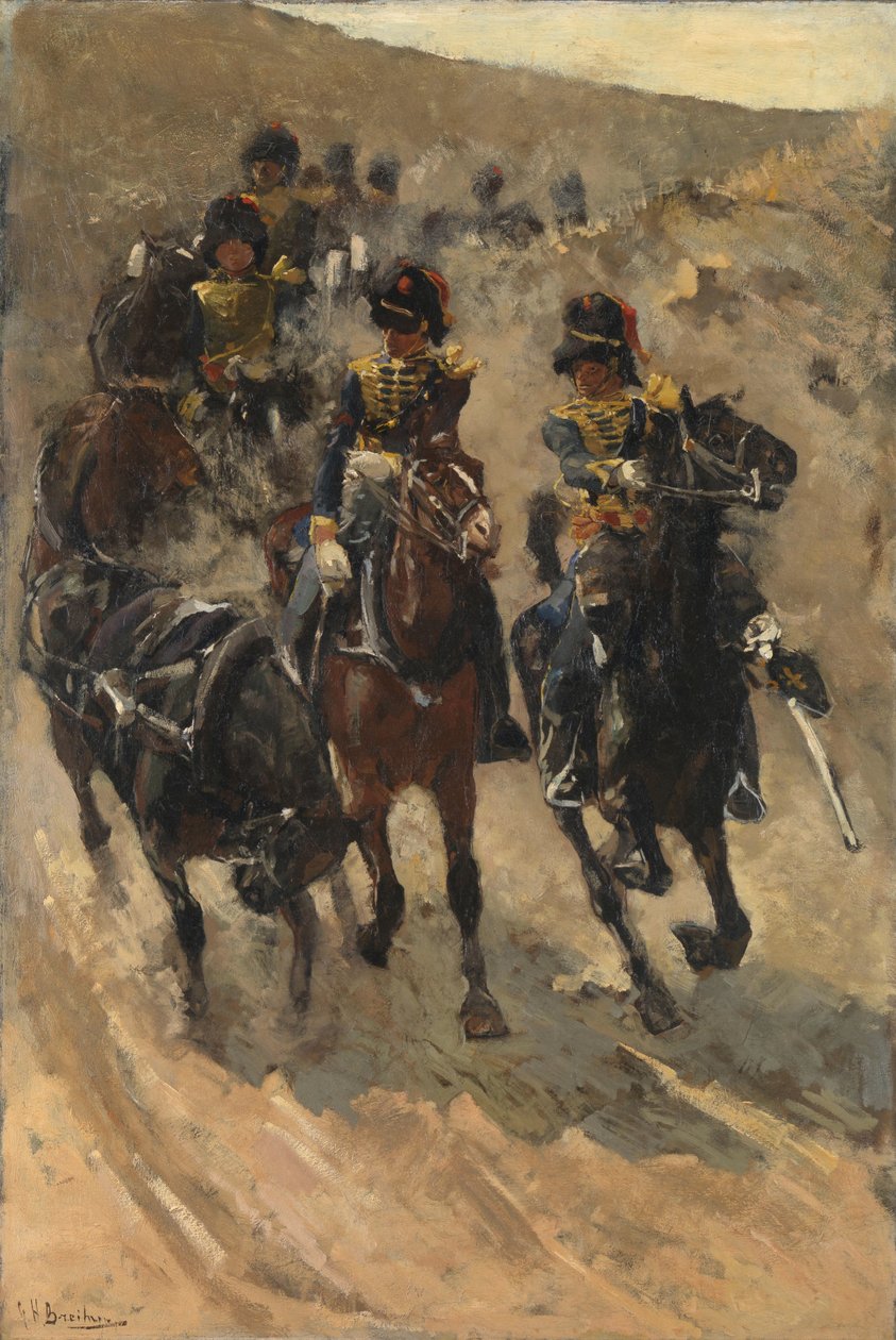Sarı Biniciler Atlı Topçu by George Hendrik Breitner