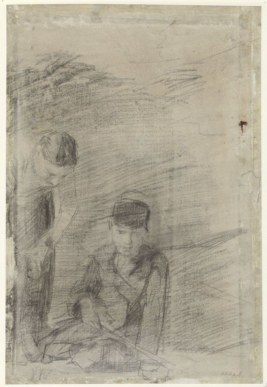 oynayan iki erkek by George Hendrik Breitner