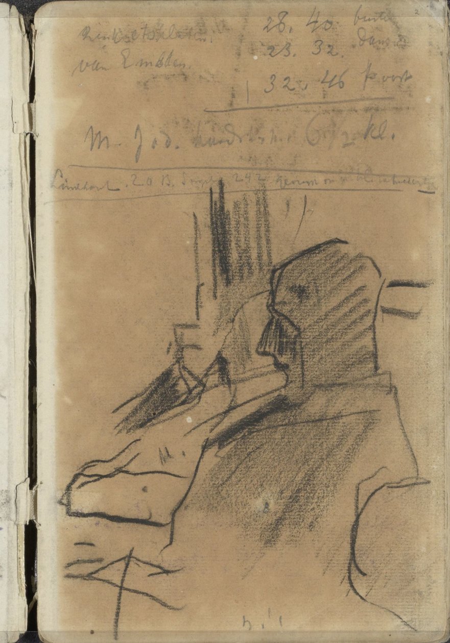 iki oturan adam by George Hendrik Breitner
