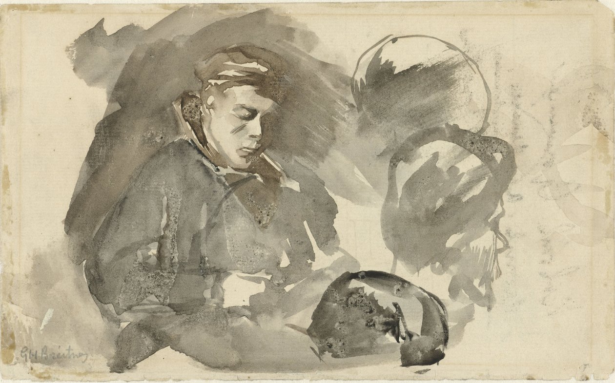 oturan çocuk by George Hendrik Breitner