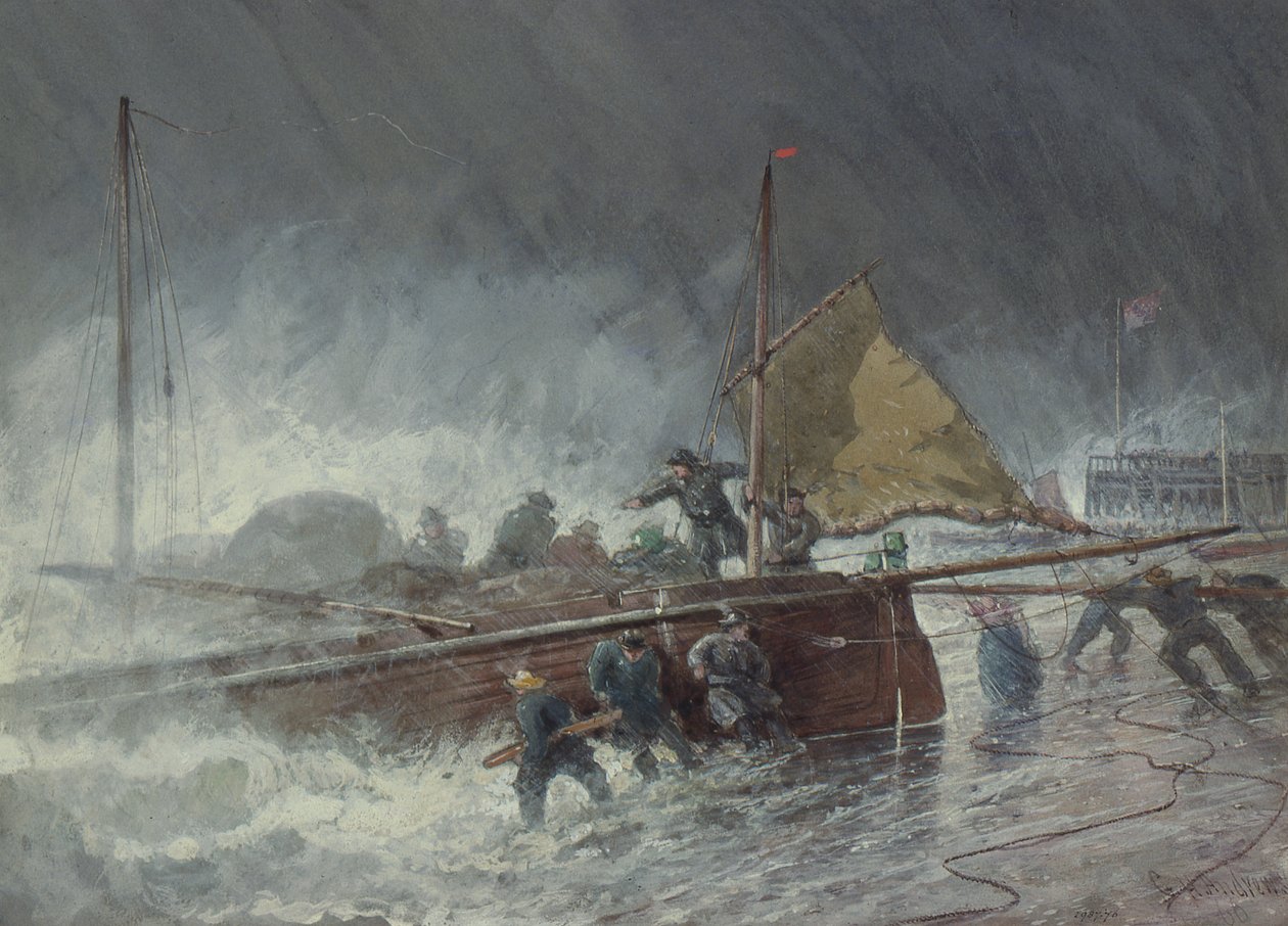 Deal Lugger Fırtınada Erteliyor by George Henry Andrews