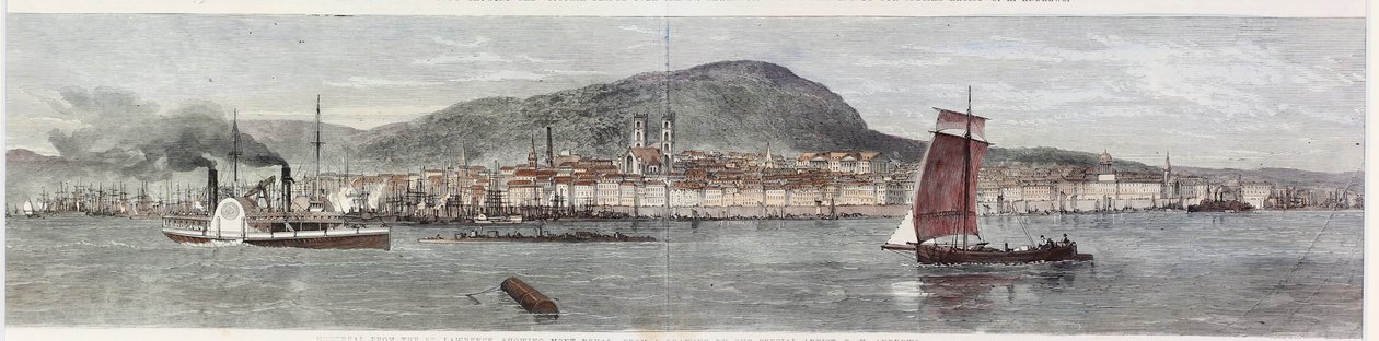Montreal Şehri, Kanada Doğu Manzarası by George Henry Andrews