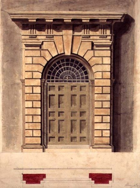 Palladian Kapı Çevresi için Tasarım by George Henry Bailey