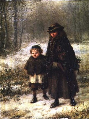 Bir Kış Sabahı Yürüyüşü by George Henry Boughton