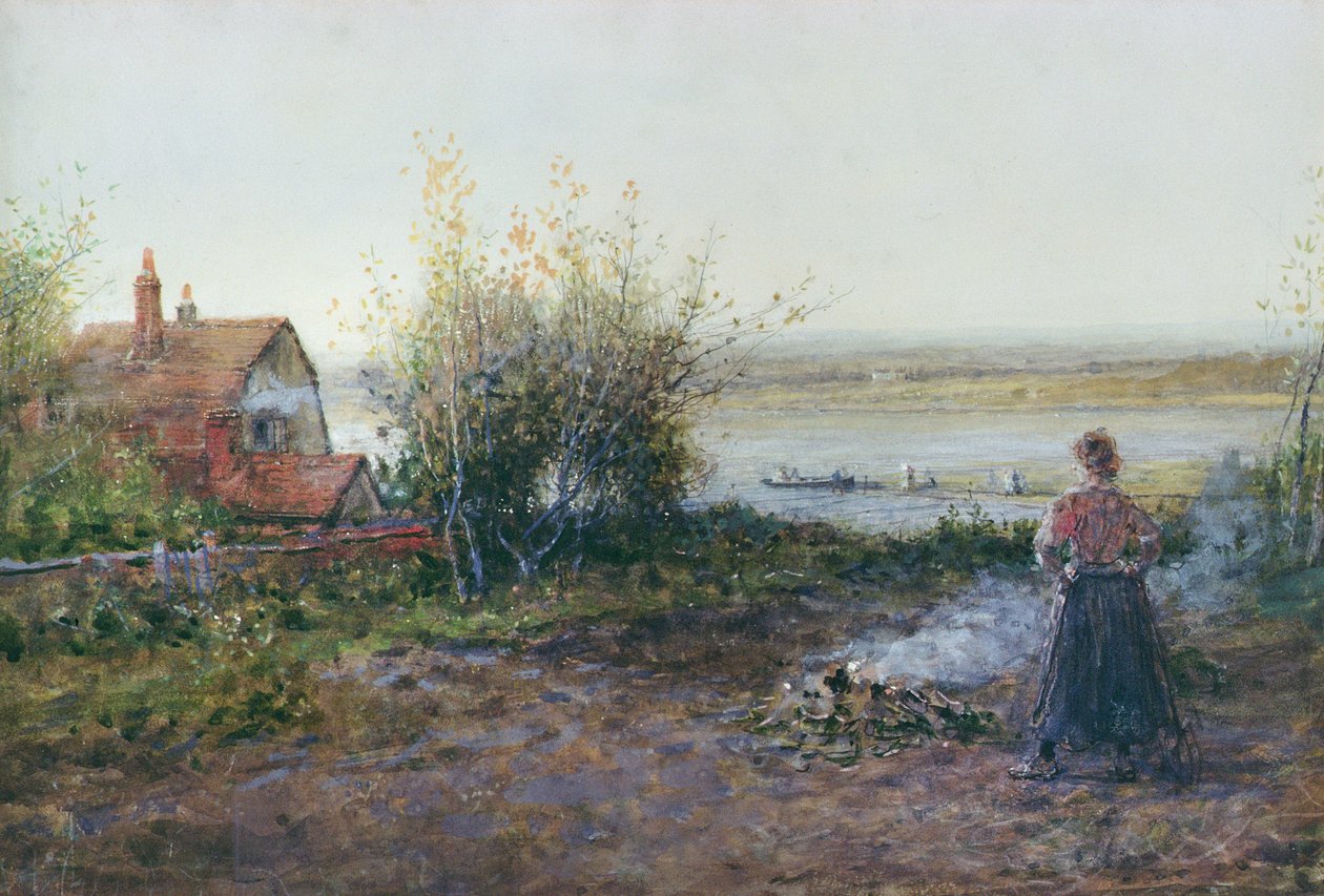 Bawdsey Feribotu, Felixstowe yakınlarında by George Henry Boughton
