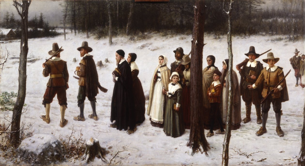 Kiliseye Giden Hacılar, 1867 by George Henry Boughton
