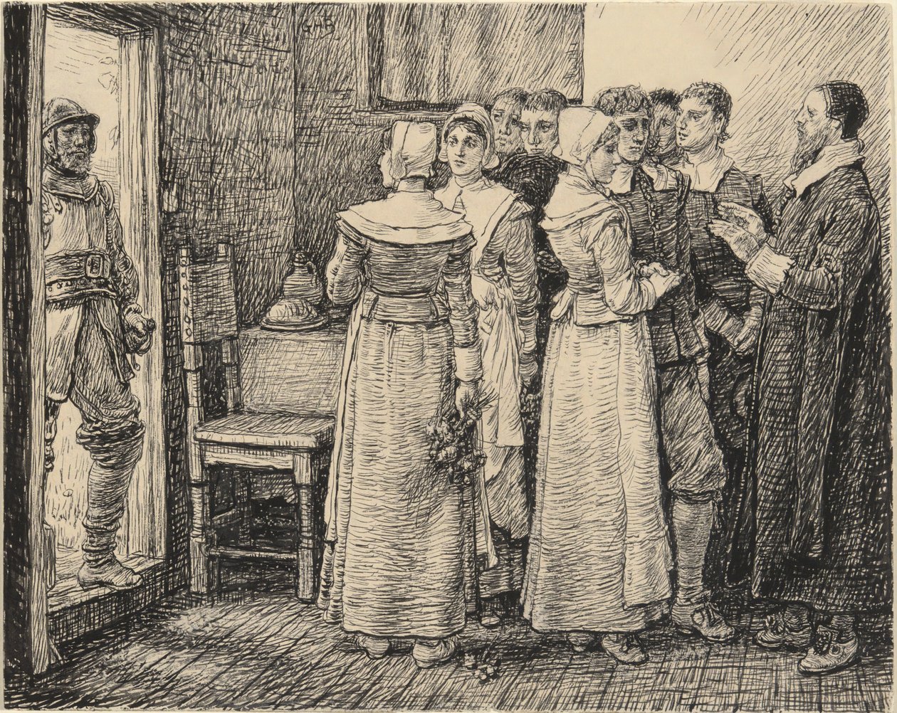 Püriten Düğünü Kesildi by George Henry Boughton