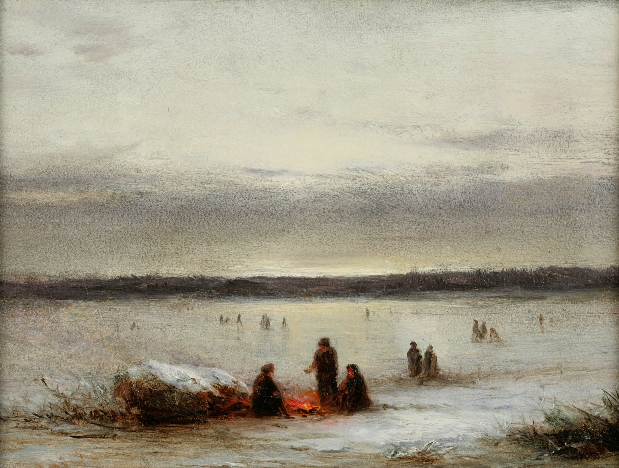 Kış Manzarası (karton üzerine yağlı boya) by George Henry Boughton