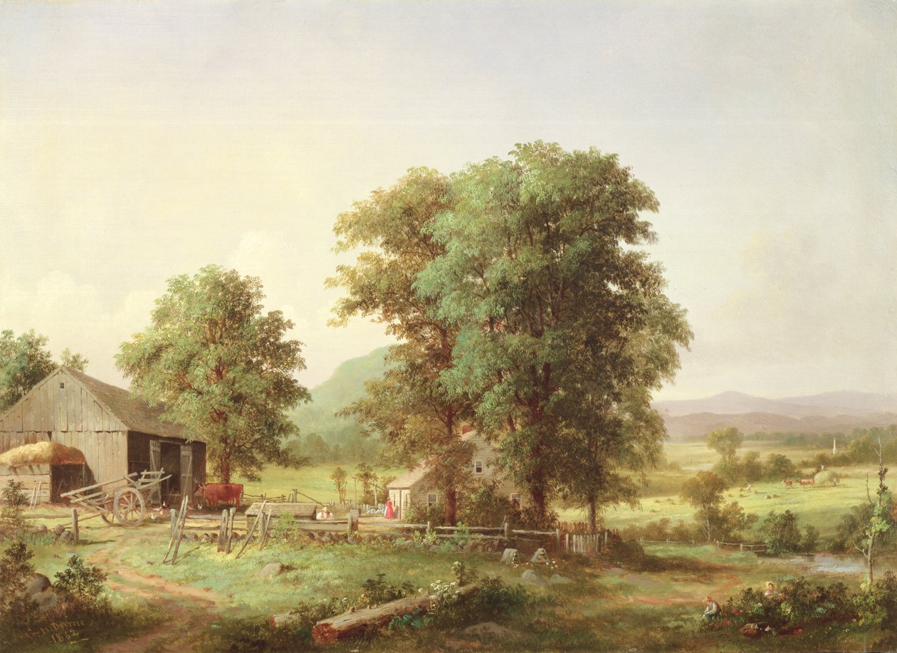 Yaz Manzarası, 1862 by George Henry Durrie