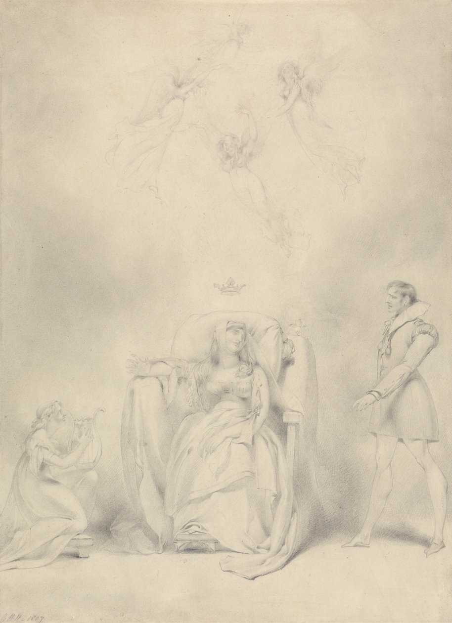 Kraliçe Katherine'in Rüyası by George Henry Harlow