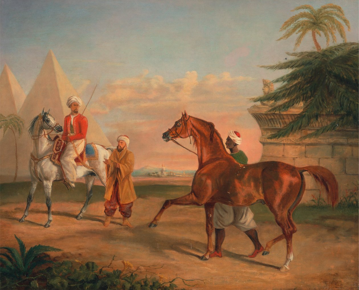 Memluk bir Arap aygırını satın alıyor by George Henry Laporte