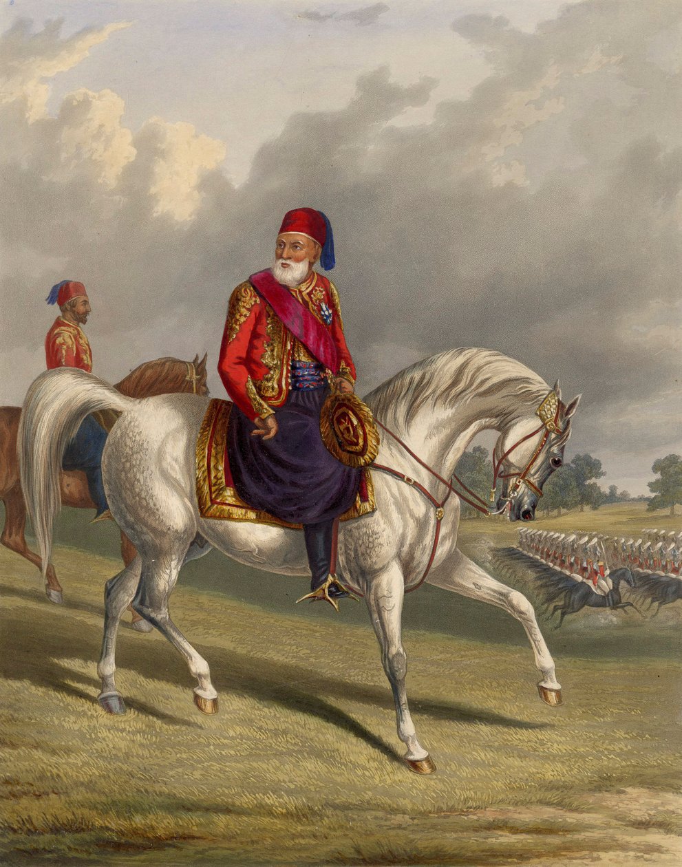 İbrahim Paşa Mısırlı devlet adamı ve generalin portresi (Mısırlı İbrahim Paşa (1789-1848)) Gravür George Henry Laporte (1799-1873) 1846 Dim 29.8x23.4 cm Özel Koleksiyon by George Henry Laporte