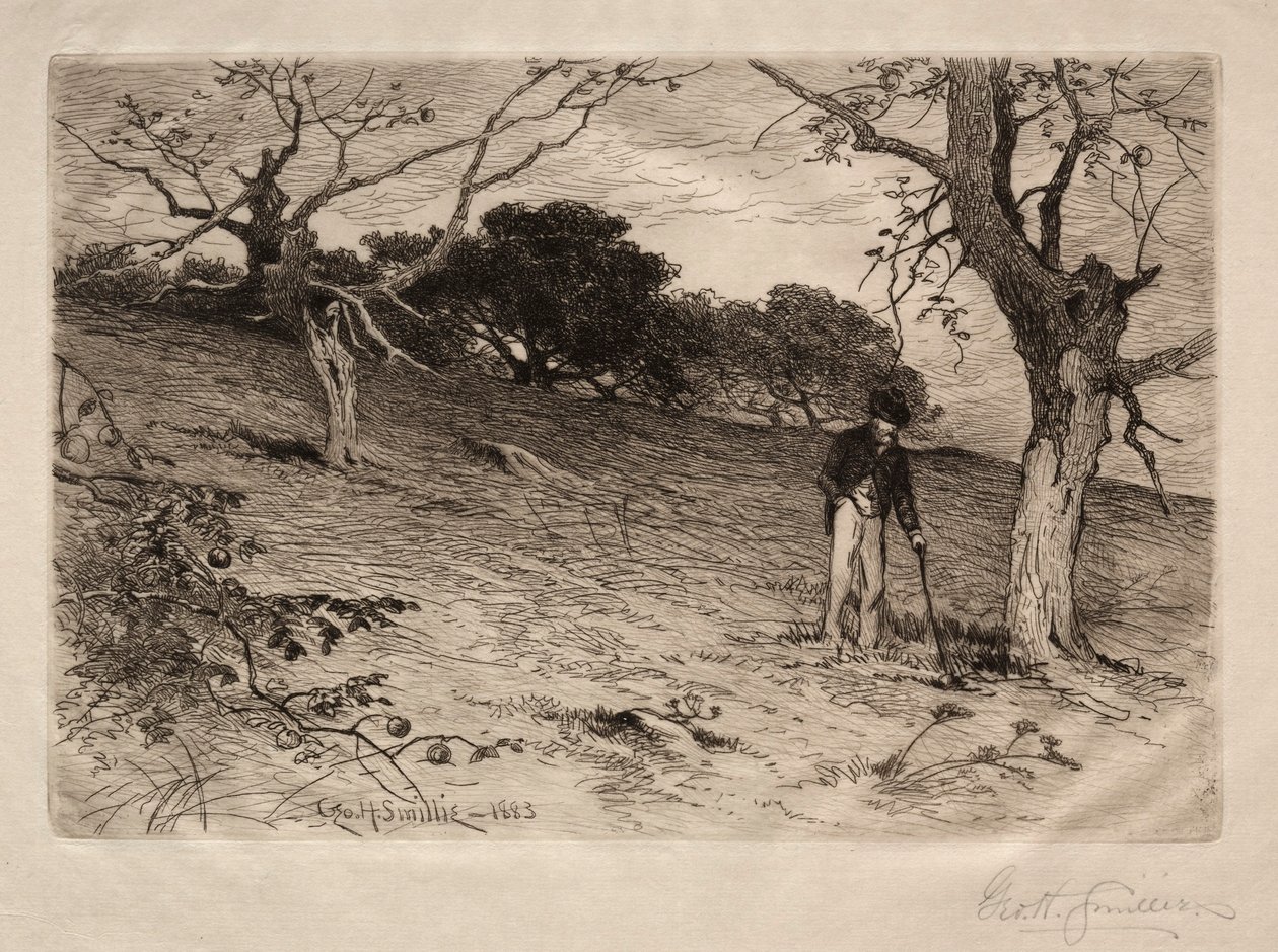 Eski New England Bahçesi, 1883. by George Henry Smillie