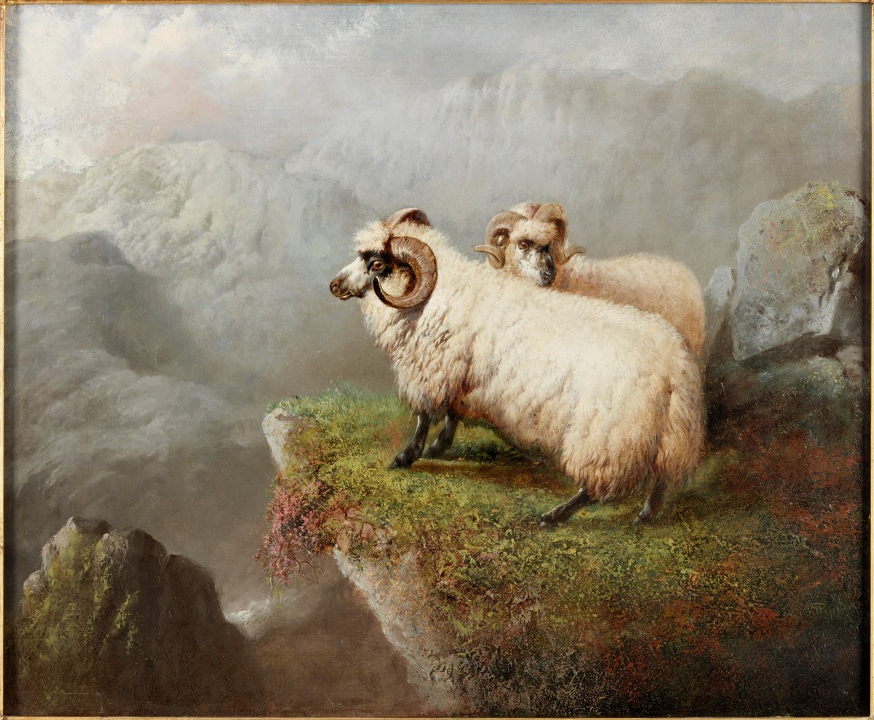 Uçurumun Kenarında Koyun, c.1865-68 by George Hepper