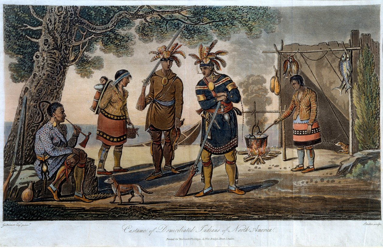 Kuzey Amerika Yerli Yerlilerinin Kostümleri, Heriot, George (1766-1844) by George Heriot