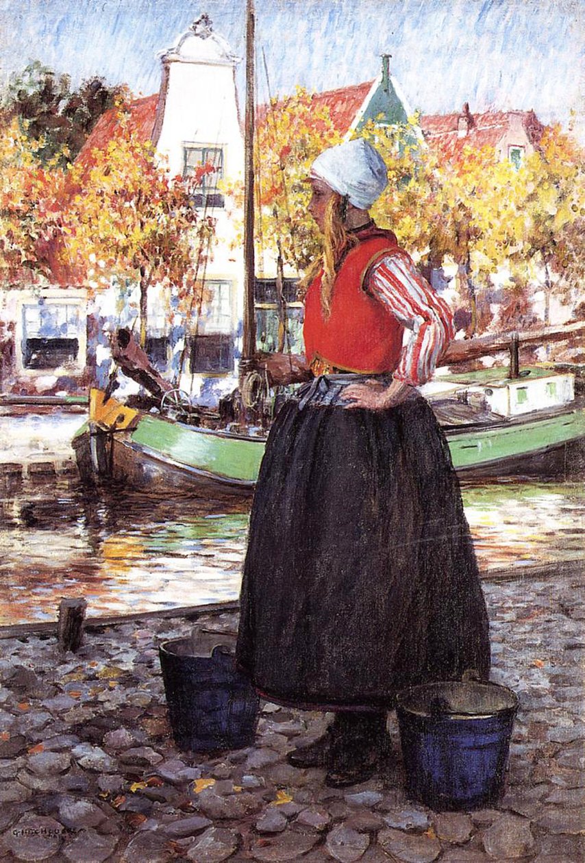 A Dutch Girl  by George Hitchcock
