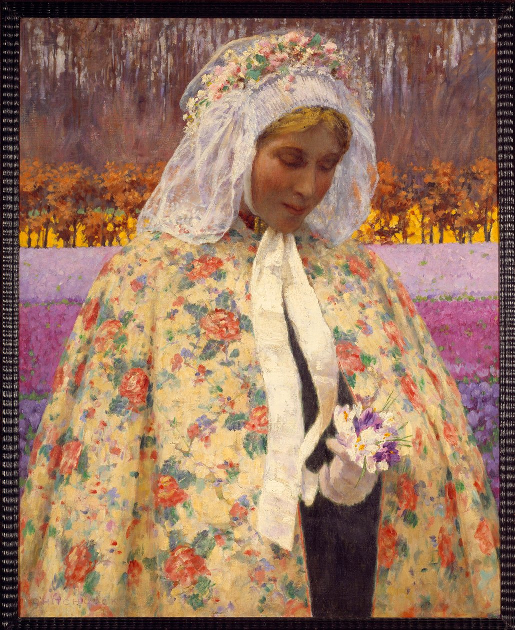 La Mariie Tablosu George Hitchcock (1850-1913) (ec.amer) 1906 Özel Koleksiyon by George Hitchcock
