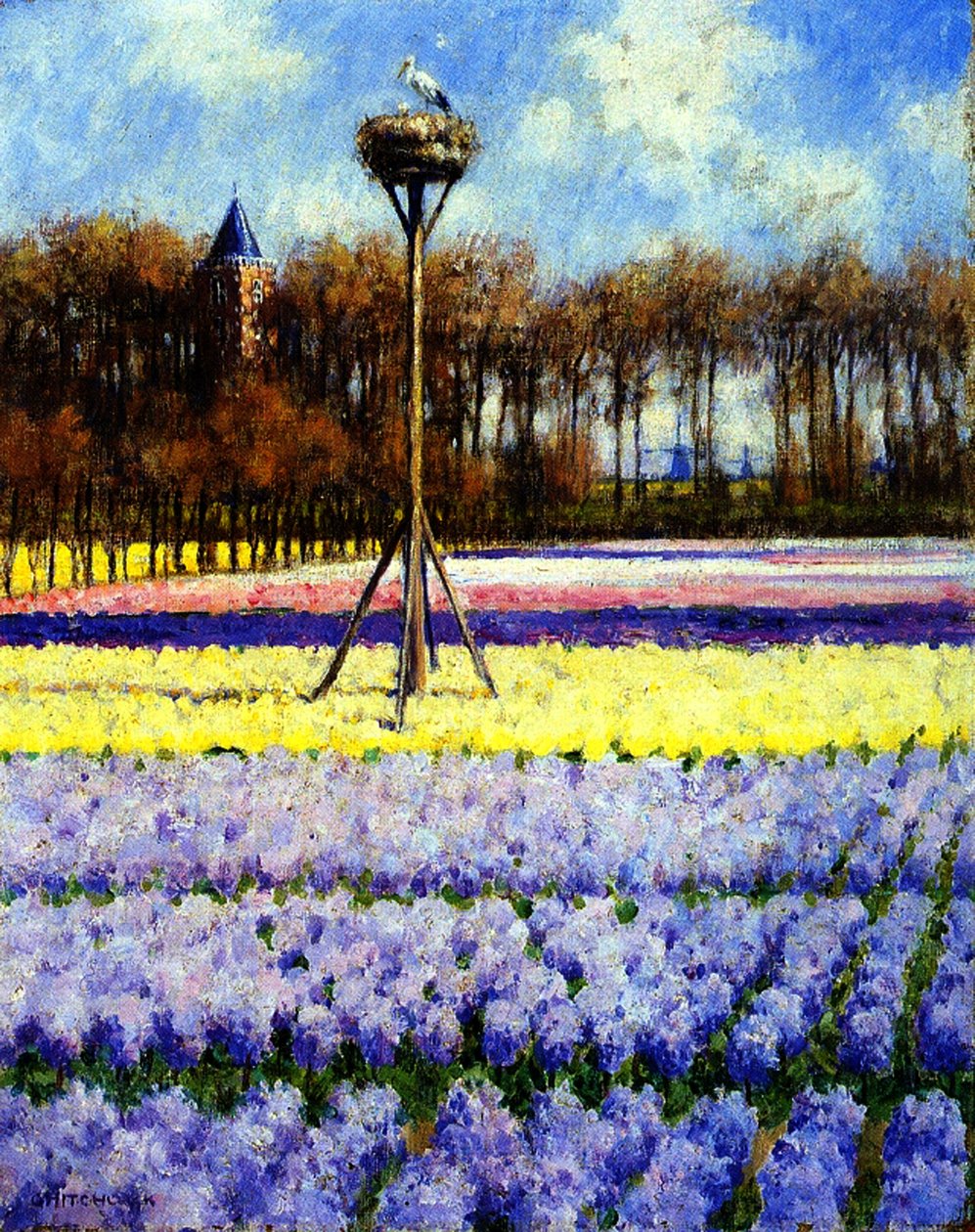 Leylek Yuvası, Hollanda (tuval üzerine yağlı boya) by George Hitchcock